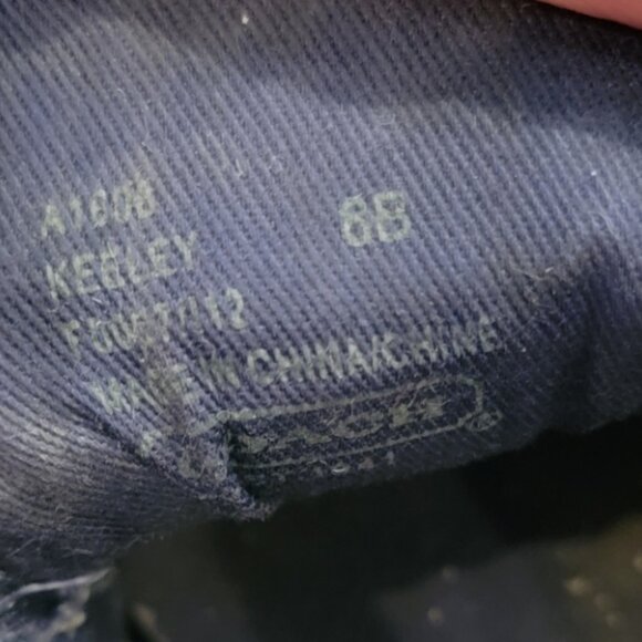 Coach Keeley Signature C Logo Canvas Slip On Sneakers White/Blue - Picture 11 of 11